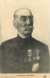 WWI Postcard French General Joseph Gallieni ELD