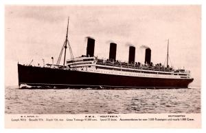   R.M.S. Aquitania ,  Cunard Line , RPC