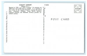 American Airlines Plane Albany Airport NY New York Postcard (BP20)