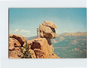 Postcard The Balanced Rock of Vista Point USA