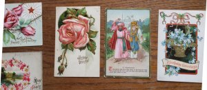 18 Post cards from 1900 to 1915 Many Embossed