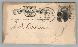 1882 COLUMBUS OH JELEMBI MINING CO. ANTIQUE POSTCARD