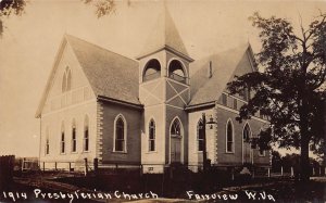 ZC1/ Fairview West Virginia RPPC Postcard c1910 Leiter Presbyterian Church 173