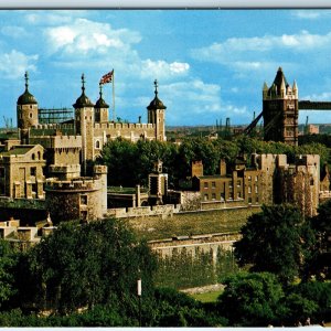 c1970s London, England, UK Tower Bridge Ancient Stone Castle Buildings Wall A223