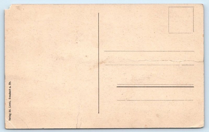 Braubach a. Rh Rathausstrasse GERMANY Postcard