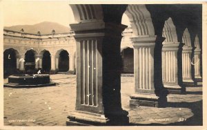 Old RPPC, Real Photo, Plaza, University, Antigua, Guatemala, Old Postcard