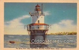 Spring Point Ledge Light House Portland Harbor, Maine, USA Unused 