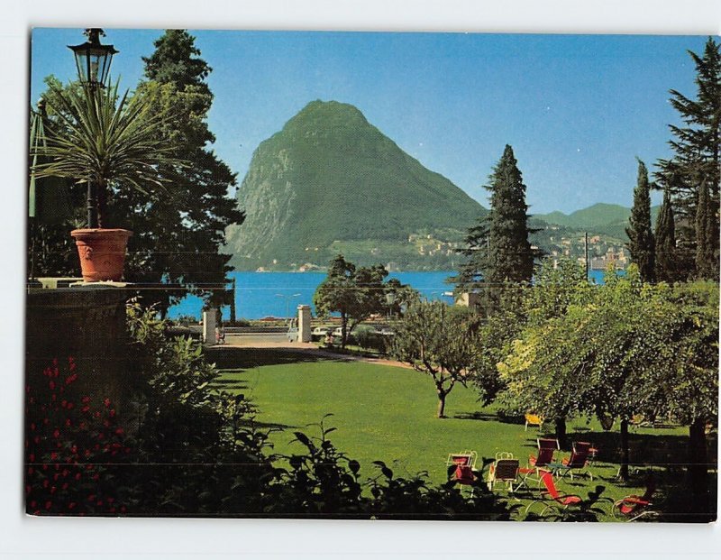 Postcard Monte S. Salvatore, Switzerland