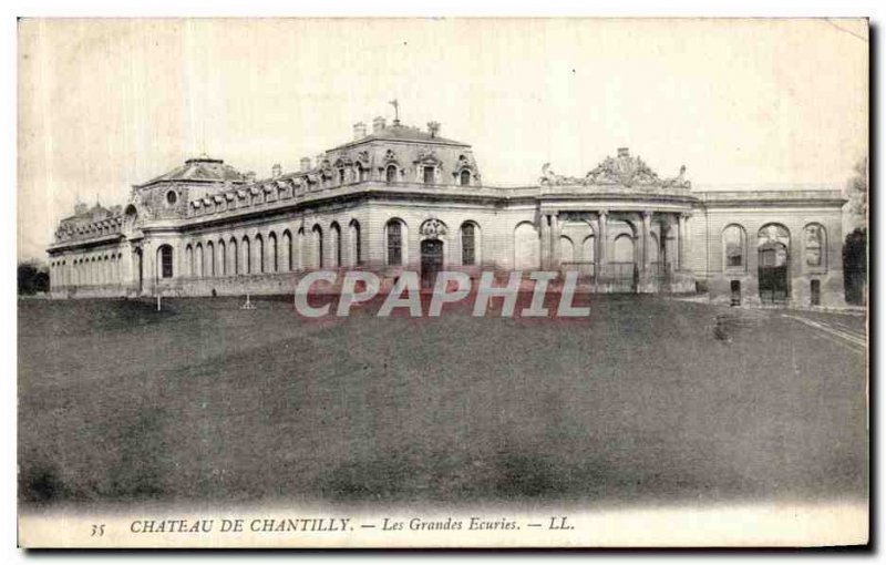Old Postcard Chateau de Chantilly Grand Stables