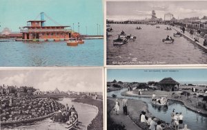 Great Yarmouth Boating Lake Yacht Boating Pond 4x Postcard s