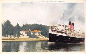 Steamship Iroquois Leaving Harbor  South Haven MI 