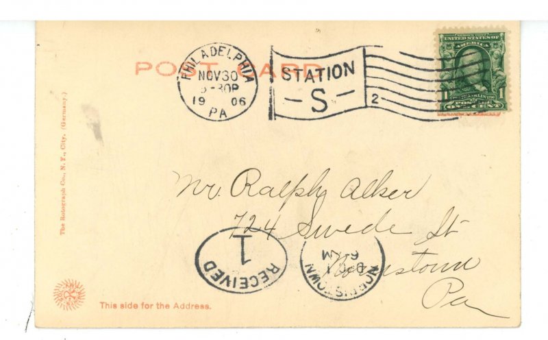 PA - Philadelphia. Masonic Temple ca 1906