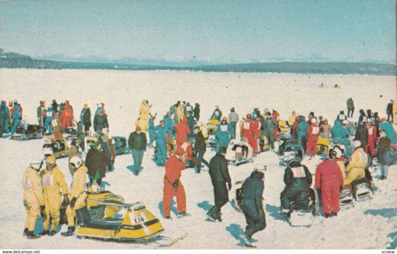 Snow Mobile Races , Michigan , 1950-60s