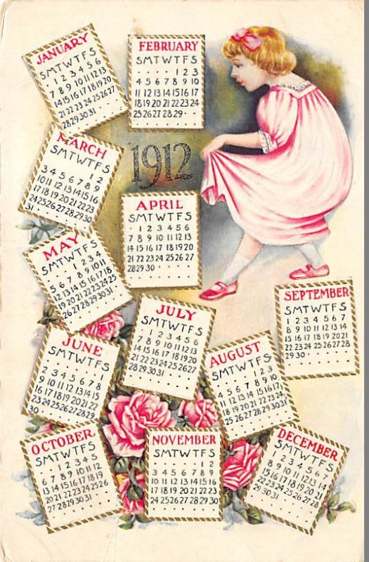 Calendar 1912 1911 