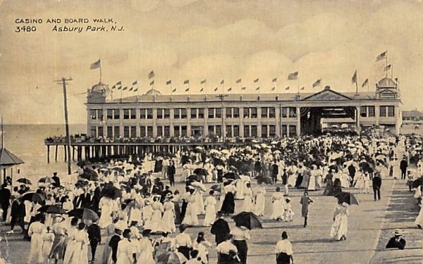 Casino and Board Walk in Asbury Park, New Jersey