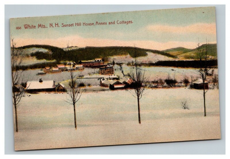 Vintage 1900's Postcard Sunset Hill House & Cottages White Mountains NH