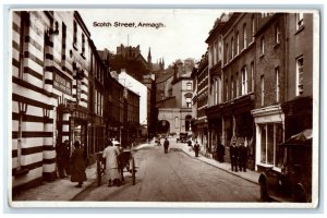 c1920's Scotch Street Armagh Northern Ireland RPPC Photo Renowned Postcard