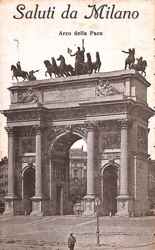 ab1998 - VINTAGE POSTCARD - MILAN City : Arch of Peace -