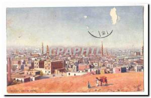 Egypt Old Postcard General view of Cairo Egypt