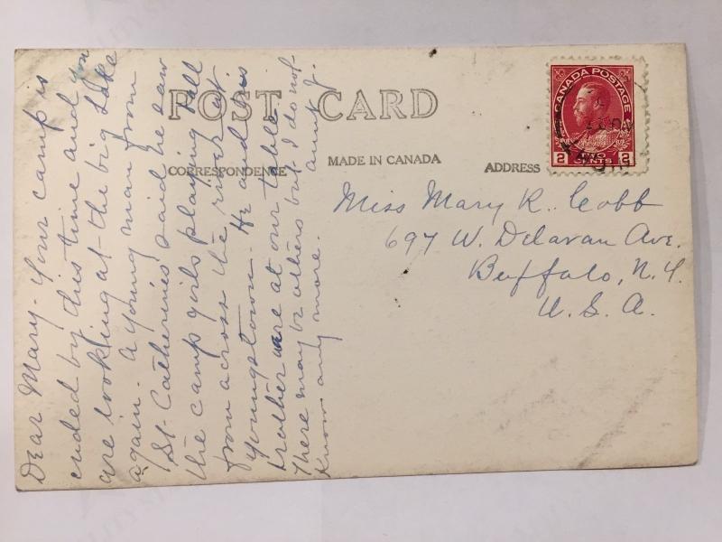 marshes falls bridge dwight ontario canada old black white Vintage Postcard A15