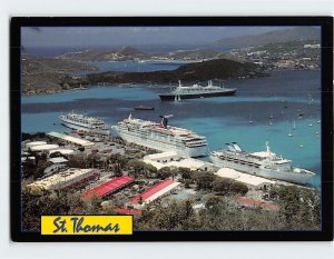 Postcard Aerial View of St. Thomas US Virgin Islands