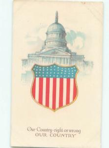 Divided-Back PATRIOTIC SCENE Great Postcard AB0304