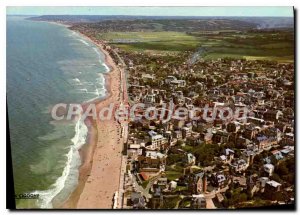 Modern Postcard Villers Sur Mer By Plane On The Beach And The City