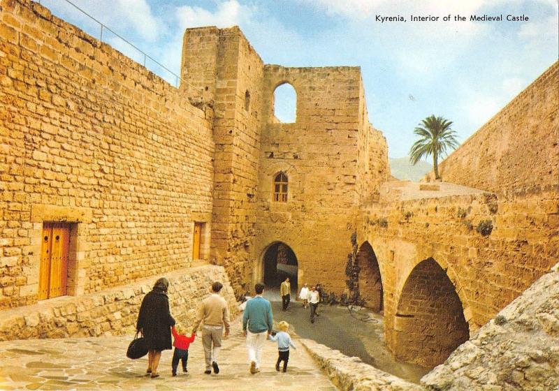 B96419 kyrenia interior of the medieval castle cyprus