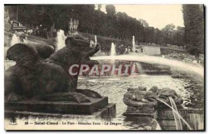 Postcard Old Saint Cloud Park Fountains Dragon