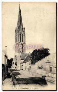 Old Postcard The Church Bernieres