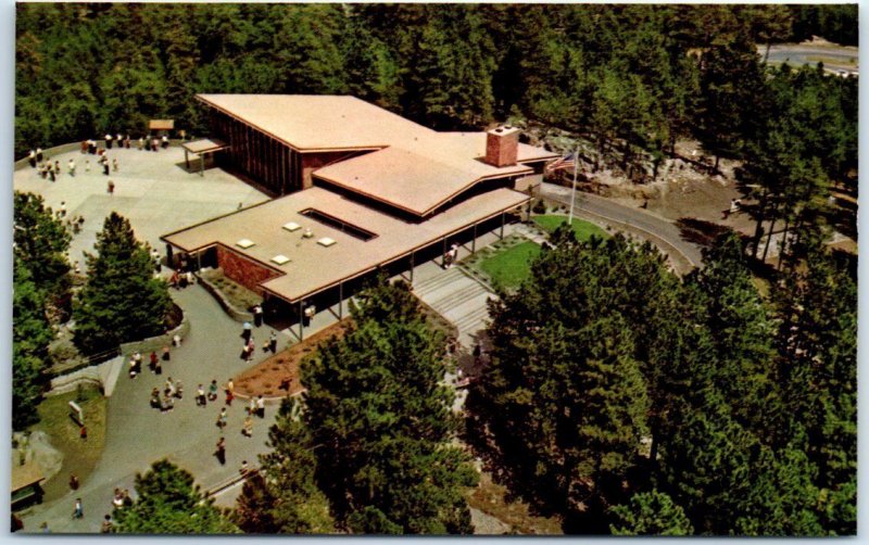 Aerial view of the Visitor Center, Mount Rushmore National Memorial - SD 