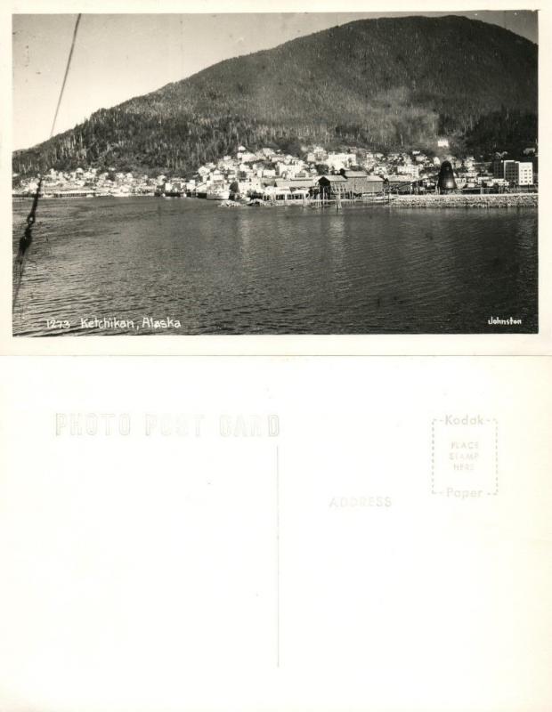 KETCHIKAN ALASKA VINTAGE REAL PHOTO POSTCARD RPPC