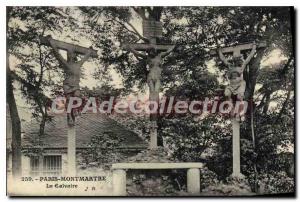 Old Postcard Paris Montmartre Calvary