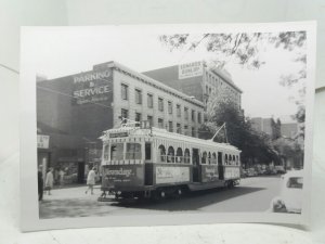 Vintage Photo Decorated Tram at Collins St Terminus Melbourne Australia 1960s