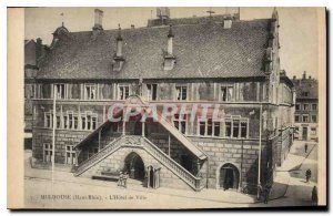 Old Postcard Mulhouse Haut Rhin City Hotel