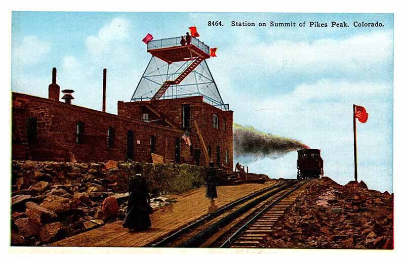 Postcard TRAIN STATION SCENE State of Colorado CO AR6876