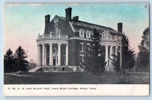Ames Iowa IA Postcard Y.M.C.A. And Alumni Hall Iowa State College Building