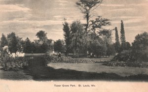 Vintage Postcard 1900's Tower Grove Municipal Park St. Louis Missouri TSLN Pub.