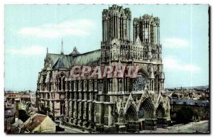 Old Postcard Reims Cathedral Of Reims