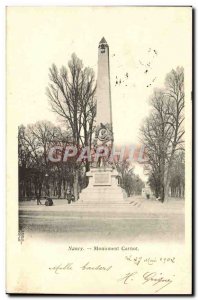 Old Postcard Nancy Monument Carnot