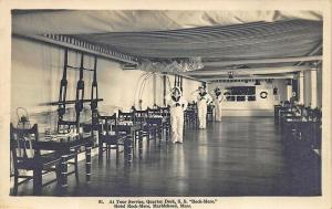 Marblehead MA The S. S. Rock-mere Quarter Deck RPPC