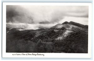 View Of Blue Ridge Parkway North Carolina NC Real Photo RPPC Postcard (FK17)