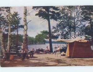 Pre-1980 STATE PARK CAMP Between Saranac & Tupper Lake At Fish Creek NY c3390