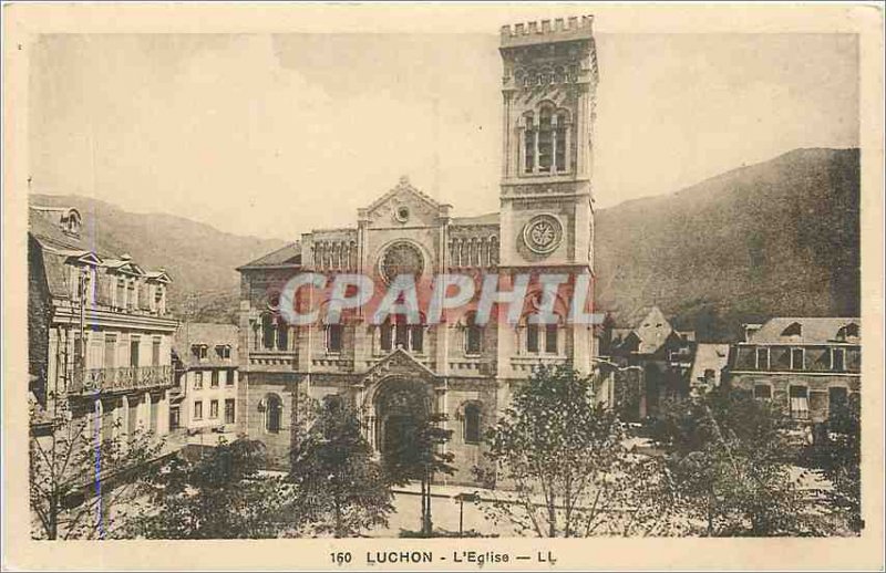 Old Postcard Luchon Church