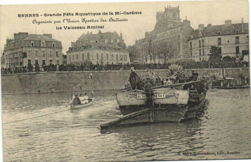 PC FRANCE, RENNES, GRANDE FÃTE AQUATIQUE, Vintage Postcard (b31606)