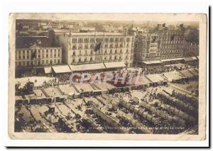 Belgium Blankebberghe Old Postcard The center of the beach and the sea wall