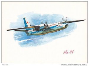 Aeroflot  Airlines AH-24 airplane , 1962