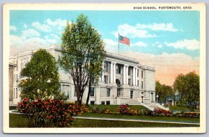 K29/ Portsmouth Ohio Postcard c1910 High School Building 433