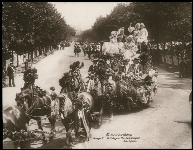 Austria 1908 Kaiser Franz Joseph Huldigungs Festival RPPC 94847