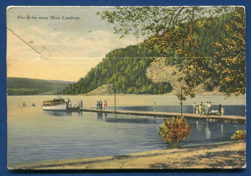 Devil's Lake State Park Wisconsin wi Doorway West Trail postcard folder 